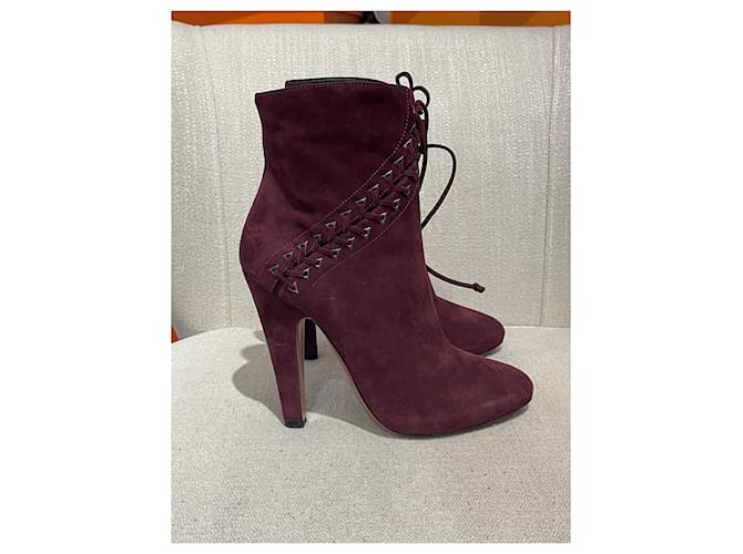 Alaïa Stivaletti ALAIA T.EU 38.5 Camoscio Bordò