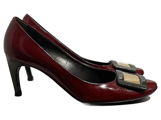 Tacchi ROGER VIVIER T.EU 39.5 Pelle Bordò