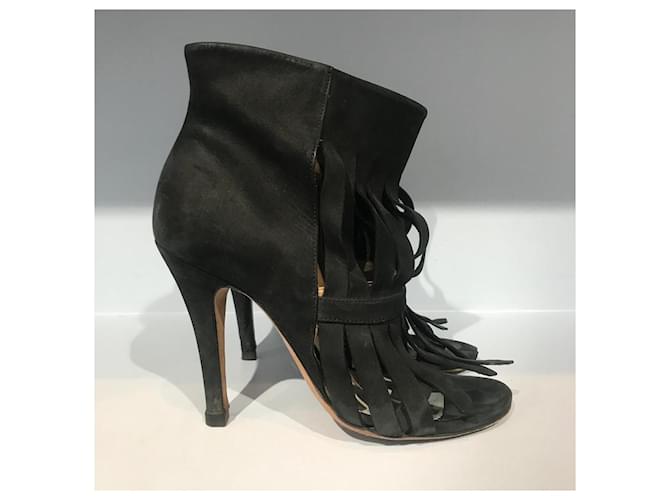 MAISON MARTIN MARGIELA Stivaletti T.EU 37 Camoscio Nero