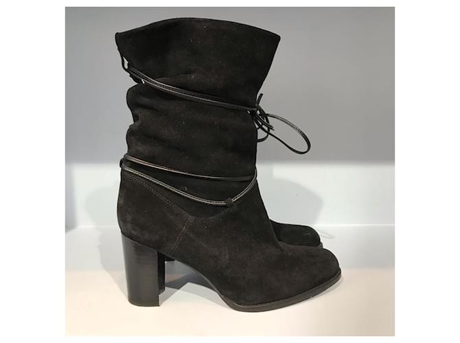 STUART WEITZMAN Stivaletti T.EU 36 Camoscio Nero