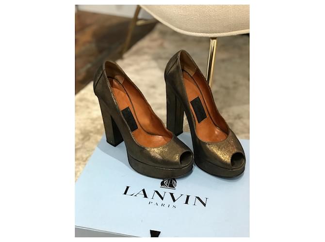 Tacchi LANVIN T.EU 36 Pelle D'oro