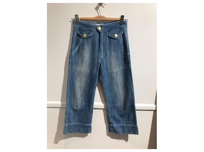 ISABEL MARANT ETOILE Jeans T.FR 34 Cotone Blu