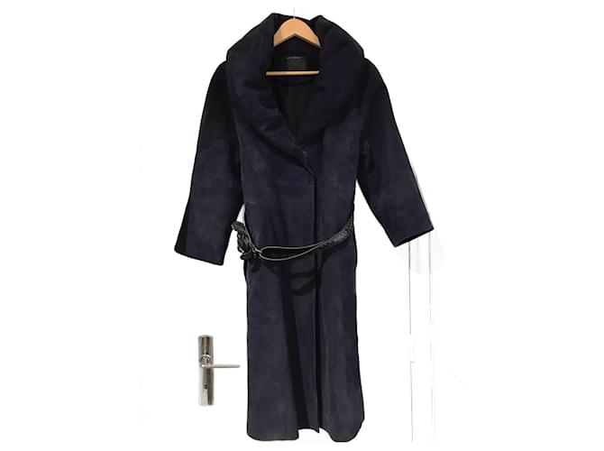 MARC JACOBS Cappotti T.FR 40 Camoscio Blu navy