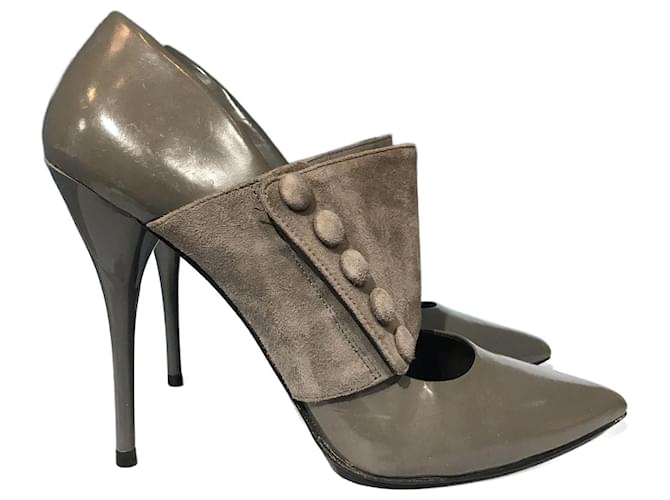 Tacchi BALMAIN T.EU 40 Pelle Grigio