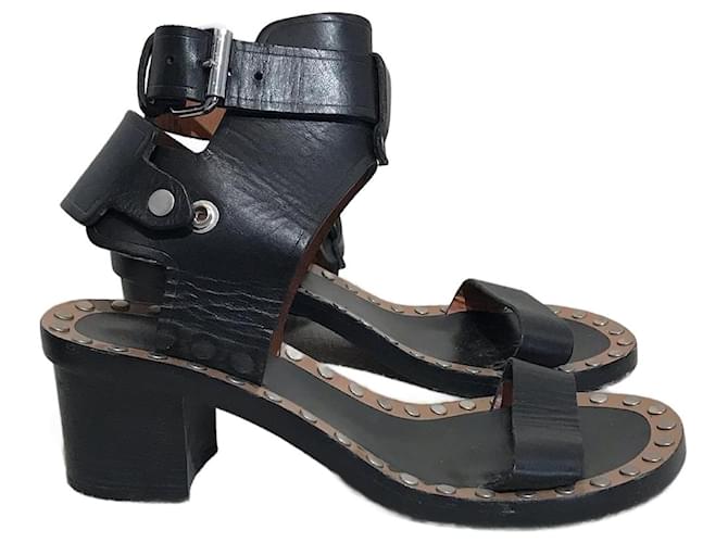 ISABEL MARANT Sandali T.EU 36 Pelle Nero