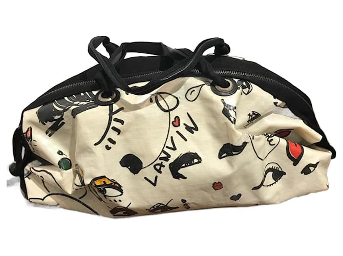 Borse LANVIN T. Tessuto Crudo