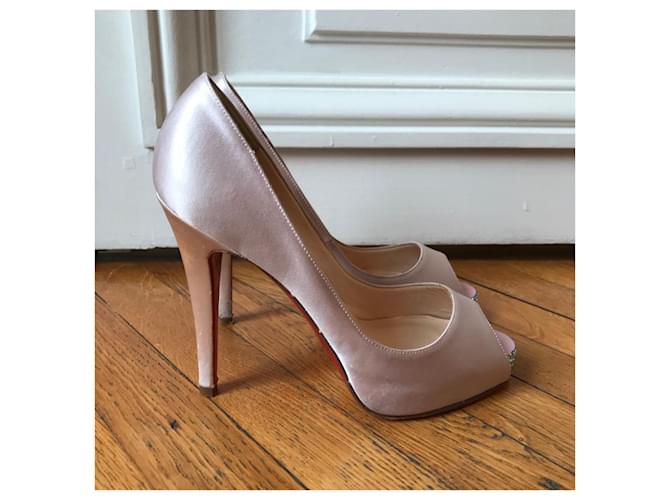 CHRISTIAN LOUBOUTIN Tacchi T.EU 37 Tessuto Rosa