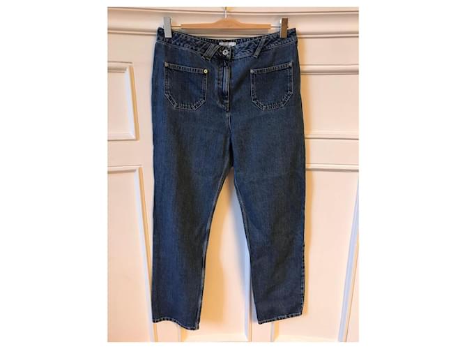 COURREGES Jeans T.FR 42 Cotone Blu