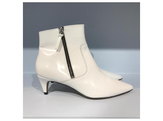 ISABEL MARANT Stivaletti T.EU 38 Pelle Bianco