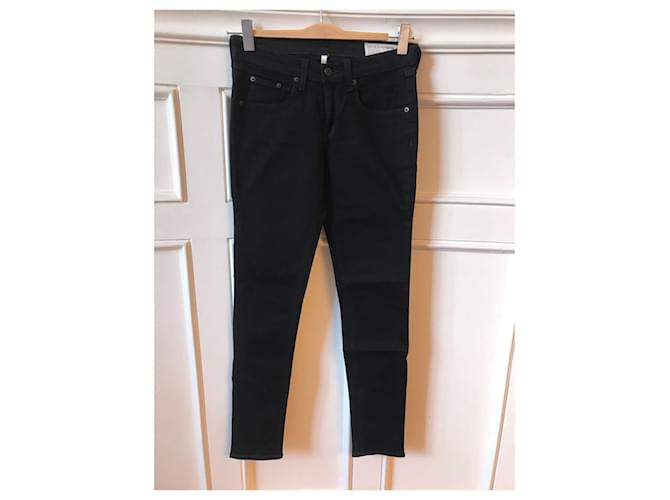 RAG & BONE Jeans T.FR 36 Cotone Nero