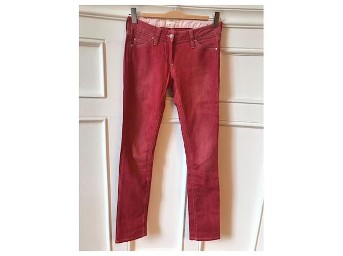 ISABEL MARANT ETOILE Jeans T.FR 36 Cotone Rosso