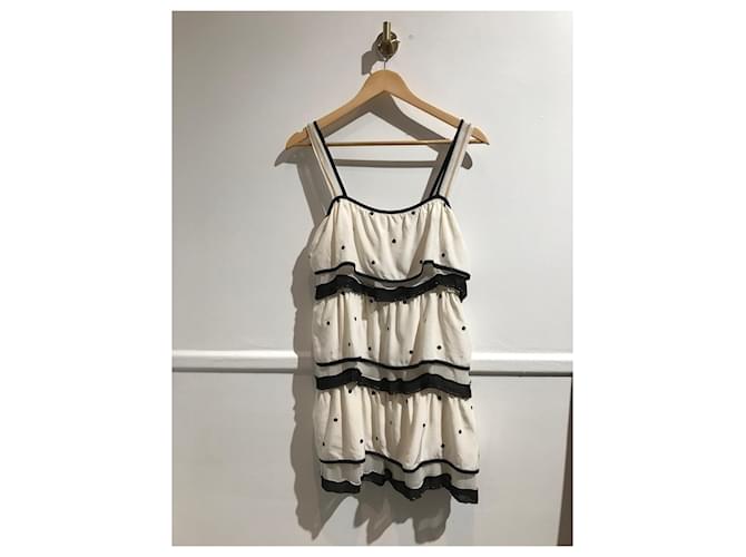 Abito MARC JACOBS T.US 2 in seta Bianco