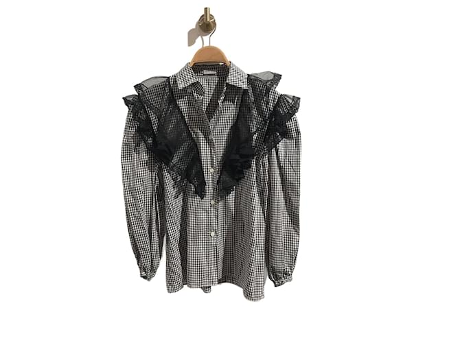 MIU MIU Top T.IT 38 Cotone Nero