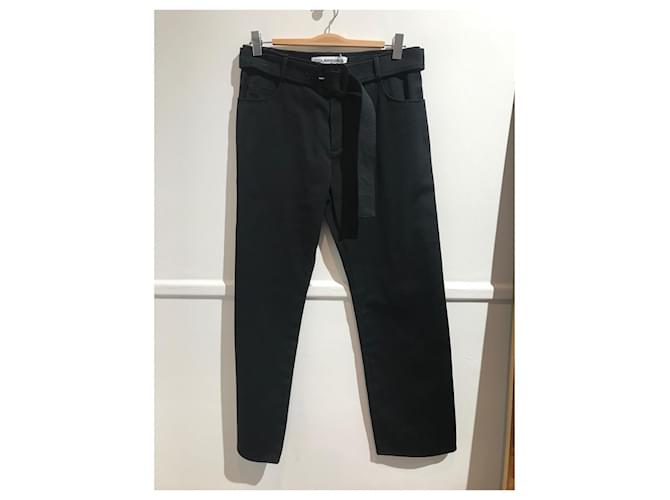 Pantaloni COURREGES T.International M Cotone Nero