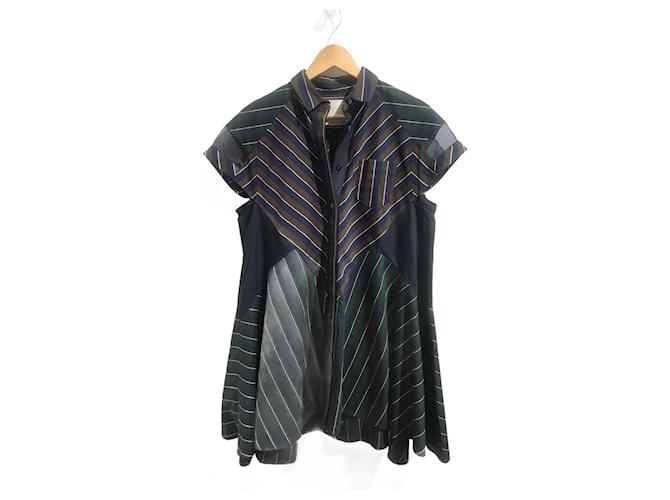 Abiti SACAI T.International S Cotone Blu navy