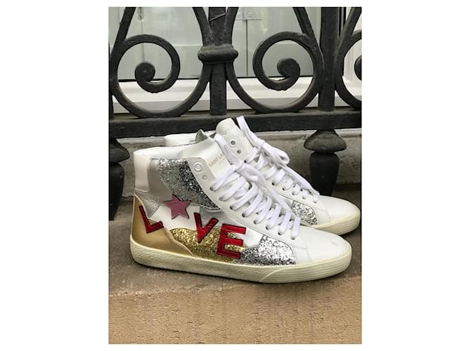 Sneakers SAINT LAURENT T.EU 35.5 Pelle Multicolore