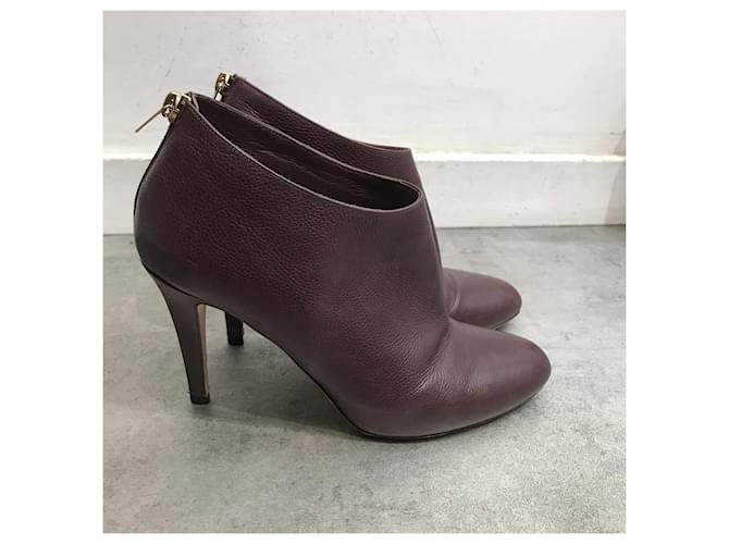 JIMMY CHOO Stivali alla caviglia T.EU 40.5 Pelle Porpora