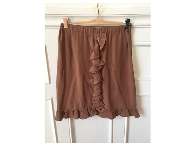 Gonne MARNI T.FR 36 Seta Cammello