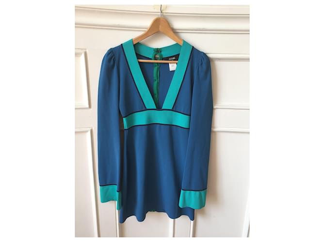 Abito AZZARO T.International S Viscosa Blu