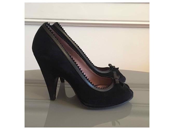 Tacchi MIU MIU T.EU 37.5 Camoscio Nero