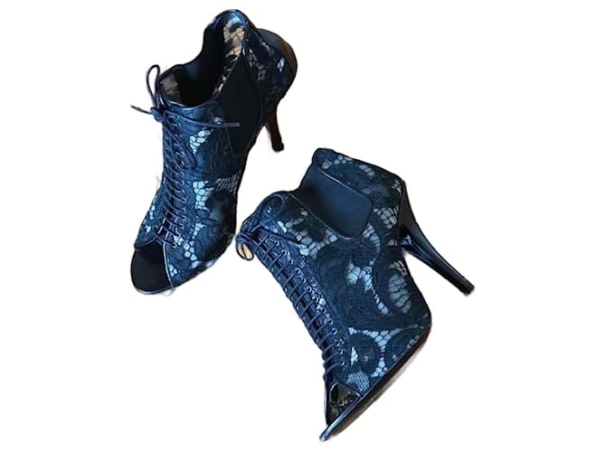 GIVENCHY Stivaletti T.EU 38 Tessuto Nero