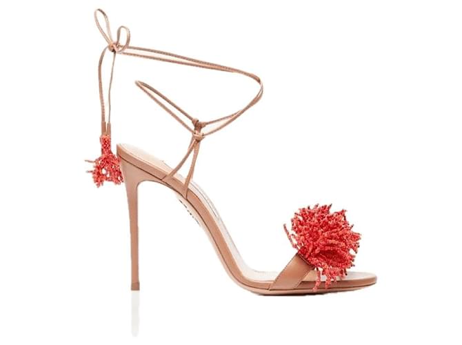 Sandali AQUAZZURA T.EU 38 Pelle Rosso