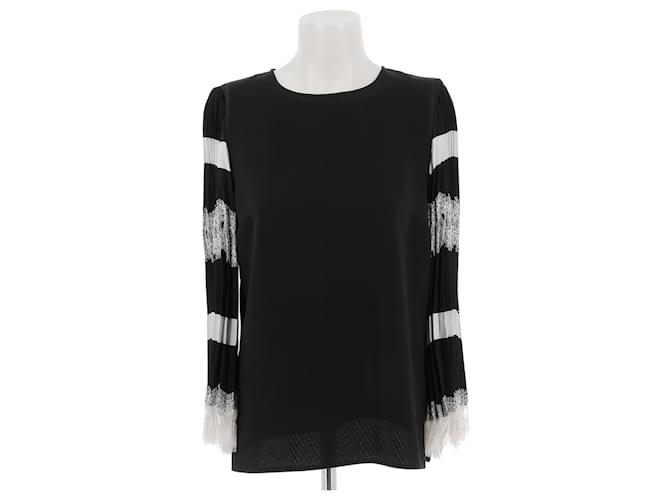 ROBERTO CAVALLI Top T.FR 38 Viscosa Nero