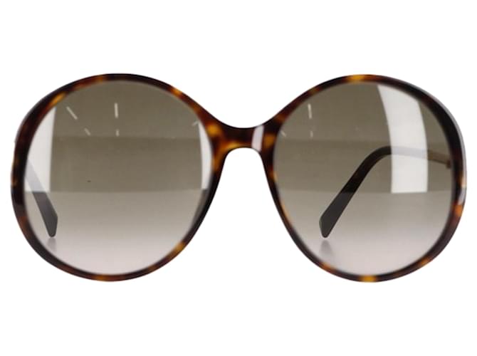 Occhiali da sole rotondi oversize Givenchy in acetato marrone