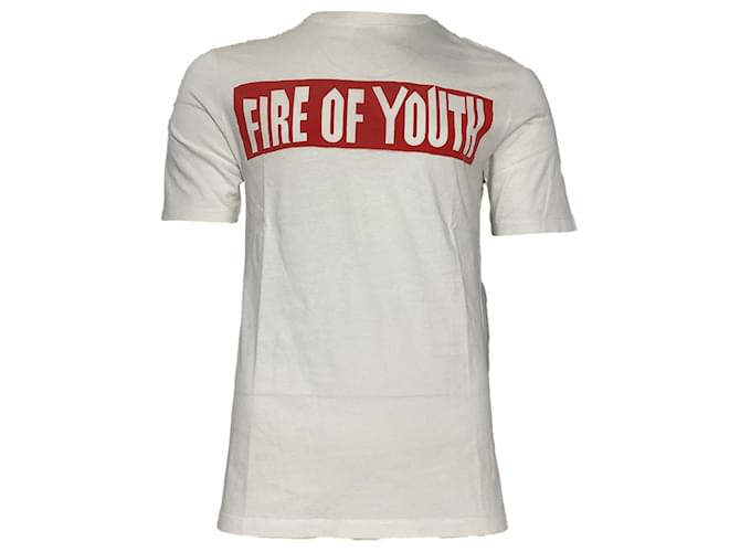 T-shirt Loewe Fire of Youth in cotone bianco
