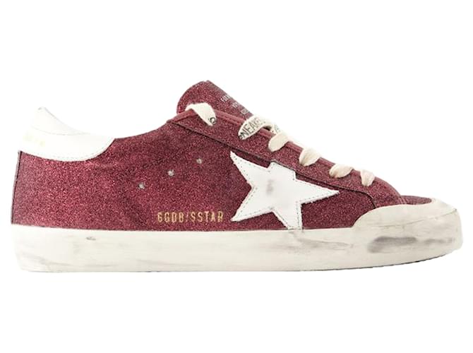 Super Star Sneakers - Golden Goose Deluxe Brand - Pelle sintetica - Bordeaux Rosso Bordò