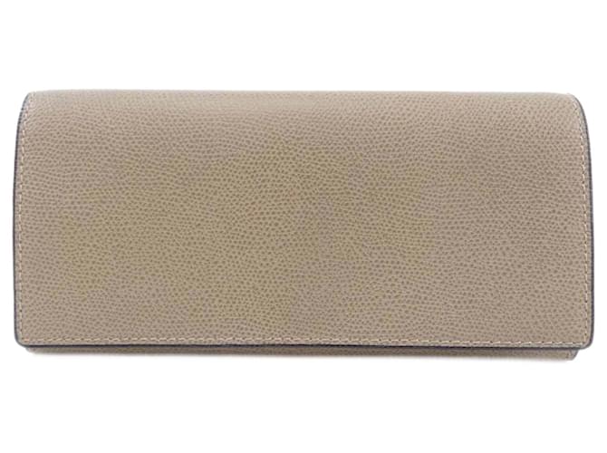 Portafoglio bi-fold lungo Valextra marrone