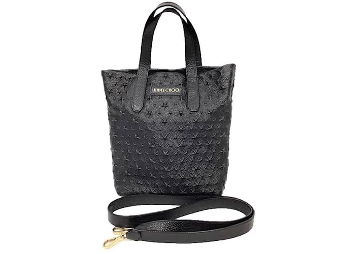 Borsa Tote Sofia con stampa a stella Jimmy Choo Nero