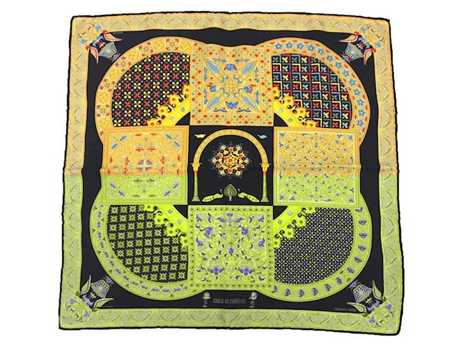 Sciarpa in seta Hermès nera Nero