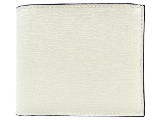 Portafoglio bi-fold Valextra Bianco