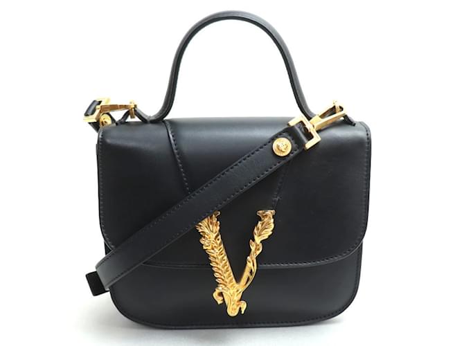 Borsa a Spalla 2 in 1 Virtus di Versace Nero