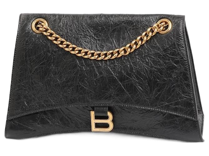 Balenciaga schiacciare catena media Nero