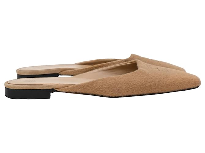Totême Mule piatte Toteme in cashmere beige