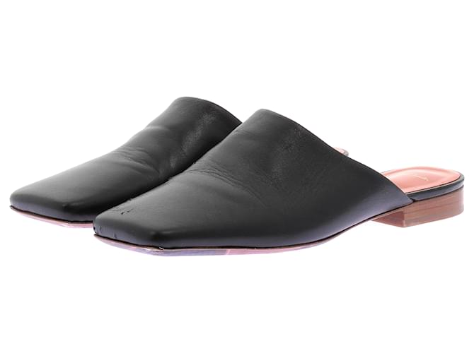 PAUL SMITH Mules e zoccoli T.EU 38 Pelle Nero