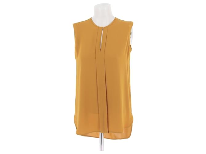 LORO PIANA Top T.IT 42 Seta Arancione