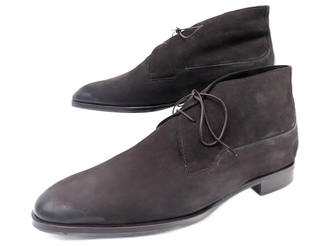 NUOVE SCARPE BERLUTI LORHI S3276 BOOTS CHUKKA FODERATE 11 45 BOOTS Marrone