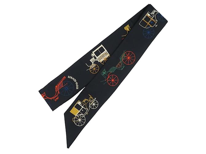 Sciarpa in seta Hermès Twilly Long Atuperlinne Multicolore