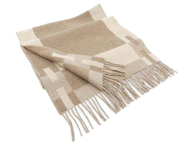 Stola in cashmere Hermès Marrone Beige
