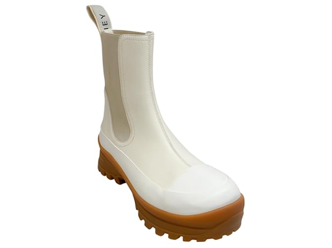 Stella Mc Cartney Stivali Trace in pelle vegana crema Stella McCartney Crudo