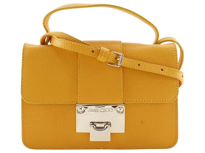 Borsa a spalla mini 2WAY Jimmy Choo Giallo