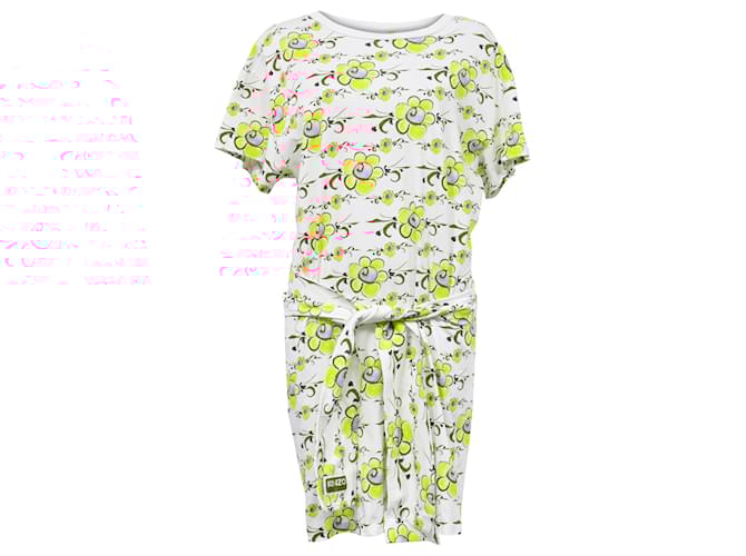Abito t-shirt con stampa floreale Kenzo in cotone multicolore