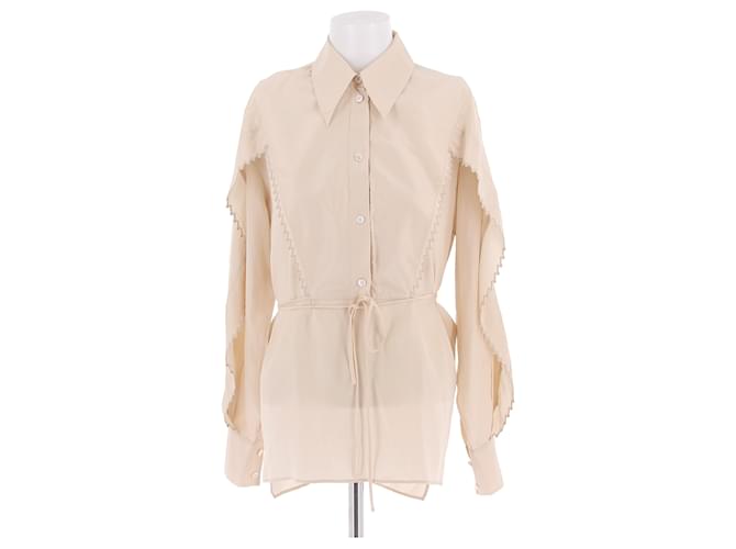 Stella Mc Cartney STELLA MCCARTNEY Top T.FR 38 Seta Beige