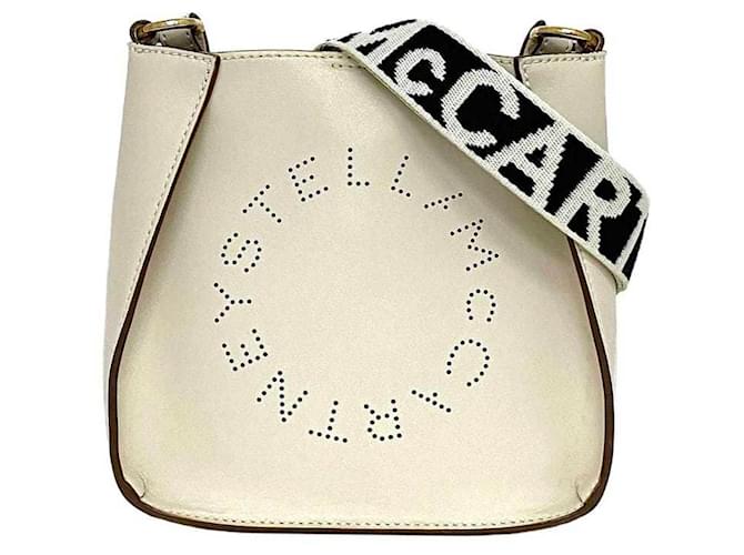 Stella Mc Cartney Borsa a spalla crema e bianca Stella McCartney Bianco Crudo