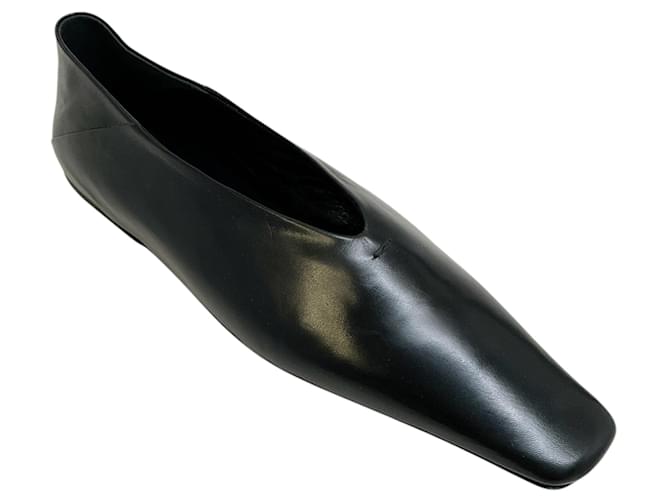 Ballerine Tripon in pelle nera Jil Sander Nero