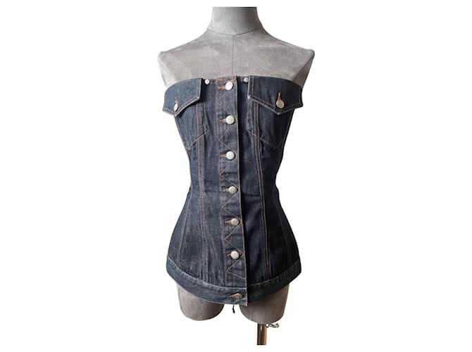 Jean Paul Gaultier Top Blu navy