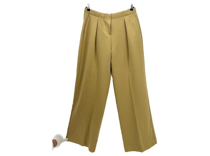 Pantaloni TOMMY HILFIGER T.FR 36 Poliestere D'oro